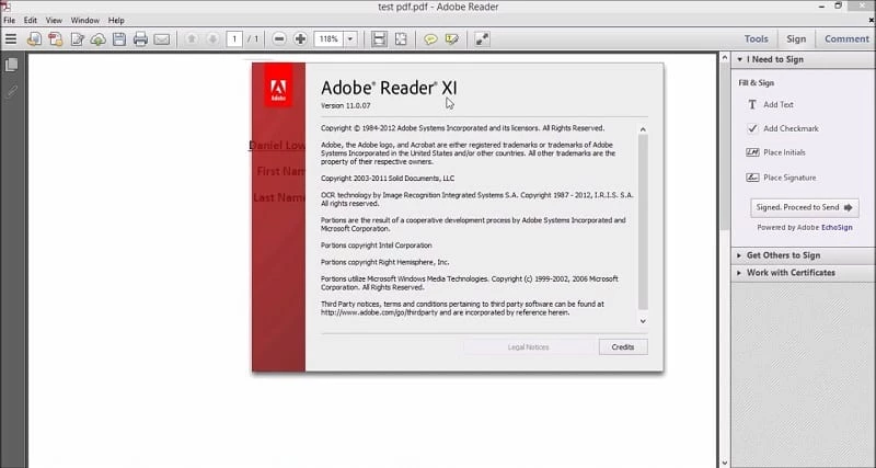 Adobe Reader 11 — στιγμιότυπο οθόνης 2